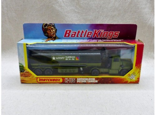 Matchbox King Size K-115 Battle Kings Camion Citerne Militaire NM Boite face