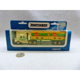 Matchbox Convoy CY-18 Scania Double Container truck 7 Up Soda