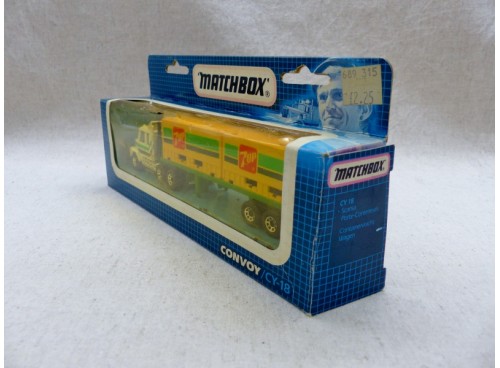 Matchbox Convoy CY-18 Scania Double Container truck 7 Up Soda