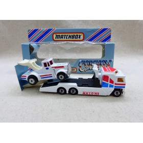 miniature auto Matchbox Convoy CY-10 Camion Peterbilt Transport de Camion de Course