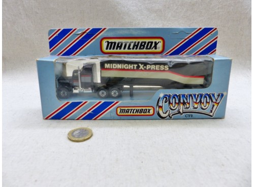 Matchbox Convoy CY-9 Camion Peterbilt Semi-Remorque "Midnight X-Press"