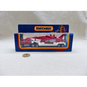 Matchbox Convoy CY-29 Camion Mack Transport d'avion "Red Rebels"