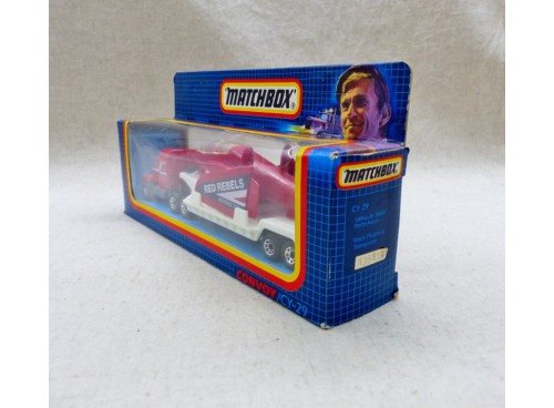 Matchbox Convoy CY-29 Camion Mack Transport d'avion "Red Rebels"