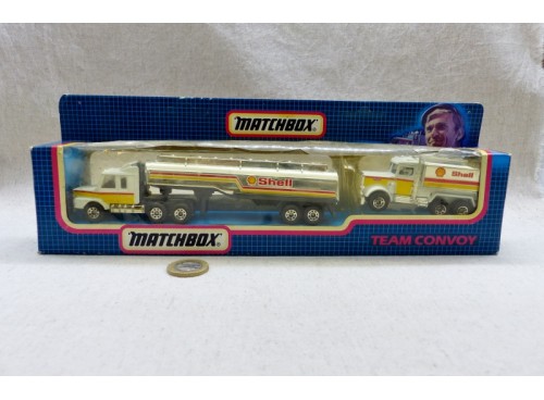 Matchbox Team Convoy TC 2 Tanker Set Shell Camions Citerne