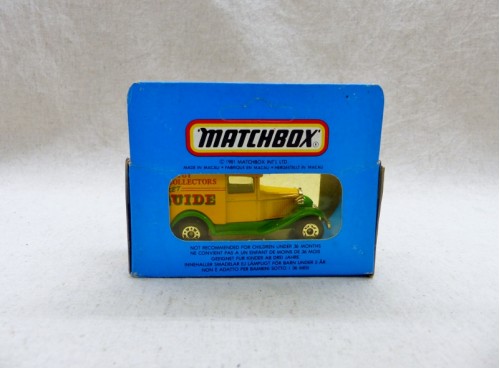 Matchbox Superfast MB38 Ford A Van "The Toys Collectors Pocket Guide"