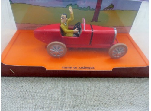 miniature auto En voiture Tintin en Amérique Bolide de Bob Smiles