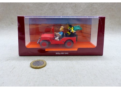 En Voiture Tintin au Pays de l'Or Noir Willys MB 1943