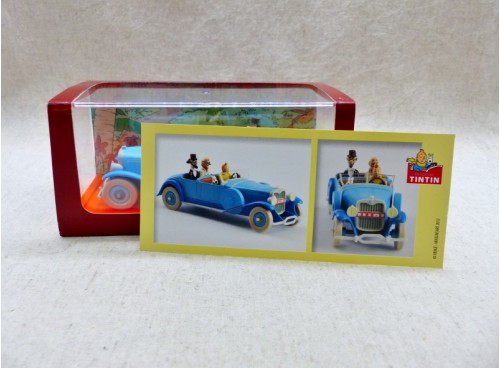 En Voiture Tintin Les Cigares du Pharaon éd. Moulinsart 1/43  Lincoln Torpedo boite de présentation
