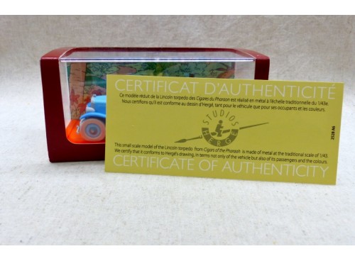 En Voiture Tintin Les Cigares du Pharaon éd. Moulinsart 1/43  Lincoln Torpedo