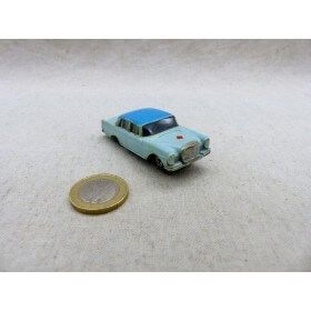 Faller AMS 4801 Slot Car Ho Mercedes 220 Bleu ciel /Toit Bleu foncé