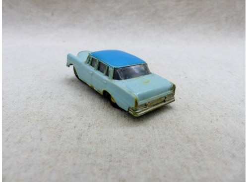 Faller AMS 4801 Slot Car Ho Mercedes 220 Bleu ciel /Toit Bleu foncé