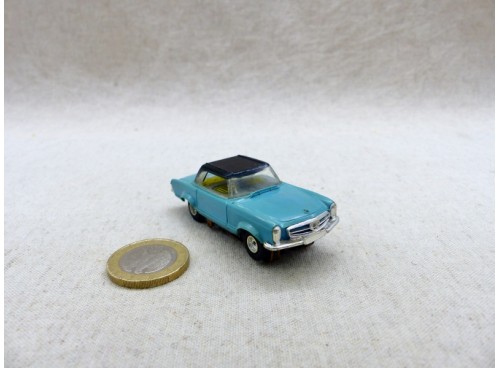 Faller AMS 5651 Slot Car Ho Mercedes Benz 230 SL Coupé Bleu/Noir