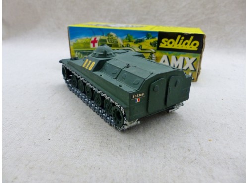 Solido 227 AMX Véhicule Militaire Blindé Ambulance V.C.I NM/Boite arrière
