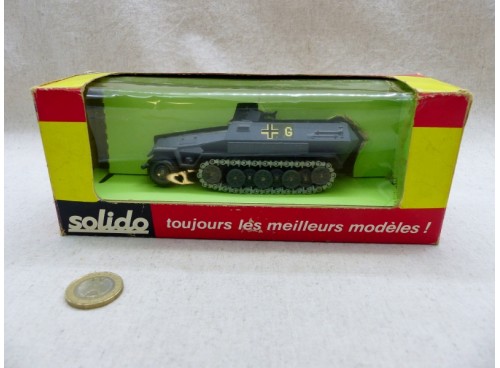 Solido 241 Half-Track Blindé Allemand Hanomag SDKFZ HK251/1 avec Boite