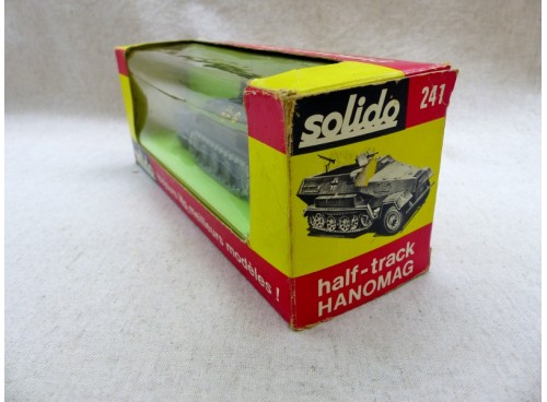 Solido 241 Half-Track Blindé Allemand Hanomag SDKFZ HK251/1 avec Boite