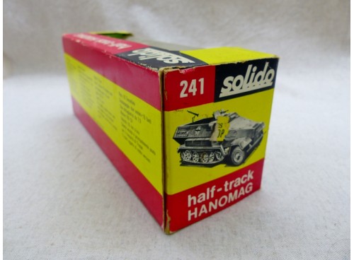 Solido 241 Half-Track Blindé Allemand Hanomag SDKFZ HK251/1 avec Boite