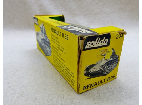 Solido 233 Char Militaire Français Renault R 35 avec Boite