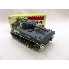 miniature auto Solido 231 Véhicule Militaire Char Sherman M4 avec Boite