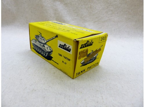 Solido 202 Véhicule Militaire Tank Patton M-47 avec Boite