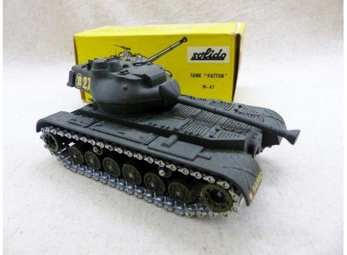 miniature Solido 202 Véhicule Militaire Tank Patton M-47 avec Boite