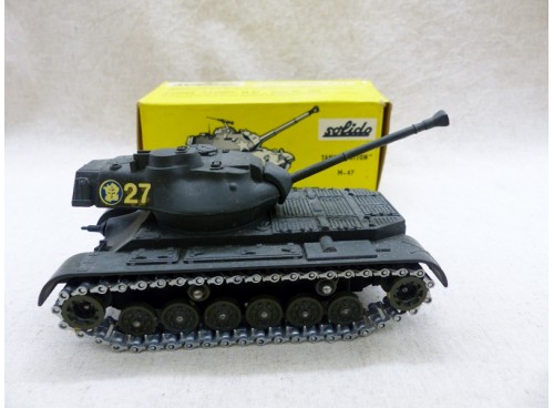 Solido 202 Véhicule Militaire Tank Patton M-47 avec Boite