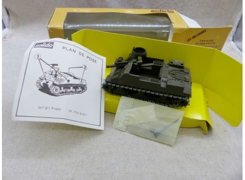 miniature auto de collection Solido 252 Char Militaire US M7 PRIEST