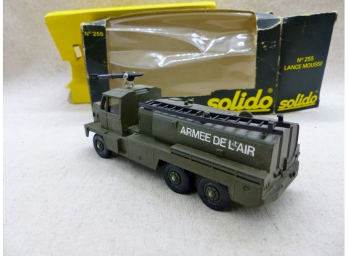 Solido 255 Camion Militaire Berliet Lance Mousse arrière