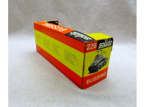 Solido 226 Bussing Véhicule Militaire Blindé Allemand