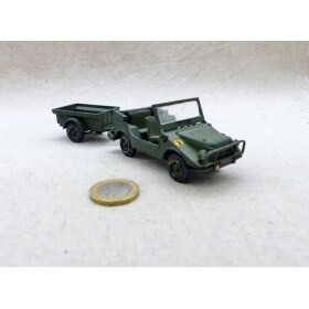 Solido 212 213 Jeep Mercedes Munga et remorque