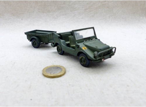 Solido 212 213 Jeep Mercedes Munga et remorque