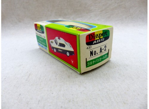 Yonezawa Diapet ABS A-2 Toyota Mark II 1900 Voiture de police boite seule 1
