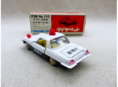 Yonezawa Diapet 192 Mazda Cosmos Sport Voiture de police NM/B dos
