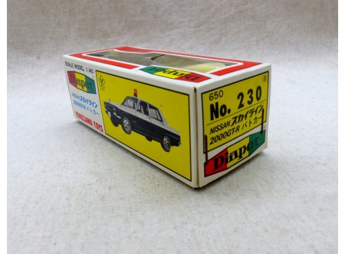 Yonezawa Diapet 230 Nissan 2000GT-R Voiture de police NM/B