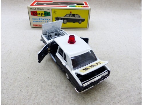 Yonezawa Diapet 230 Nissan 2000GT-R Voiture de police NM/B
