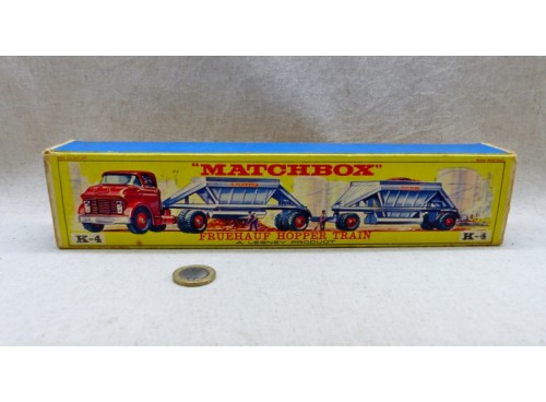Matchbox K-4 Camion FRUEHAUF HOPPER TRAIN TRUCK Boite seule