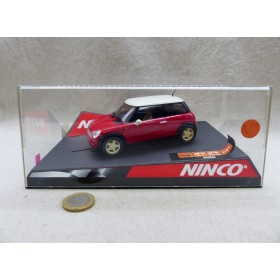 Ninco 50275 Mini Cooper Rouge Toit Blanc Neuve Boite