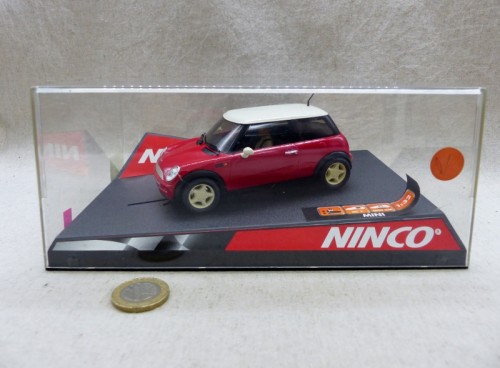 Ninco 50275 Mini Cooper Rouge Toit Blanc Neuve Boite