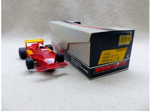Scalextric C.106 Wolf W R 5 Formula 1 Rouge et Jaune Neuve Boite