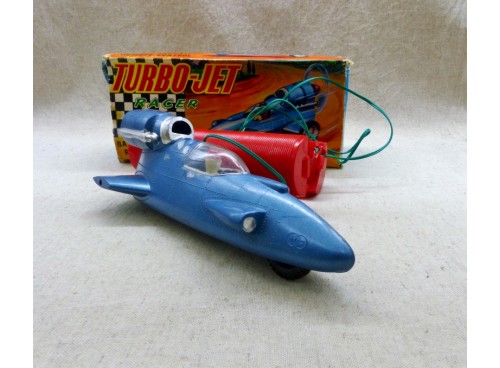 Turbo-Jet Racer bleu 8-2A made in British Hong-Kong