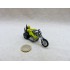 Hotwheels RRRumblers 1971 Torque Chop Motorcycle avec Pilote Jaune