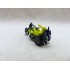 Hotwheels RRRumblers 1971 Torque Chop Motorcycle avec Pilote Jaune dos