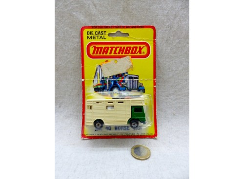 Matchbox Superfast MB 40 Transport de Chevaux Horse van Neuve Blister