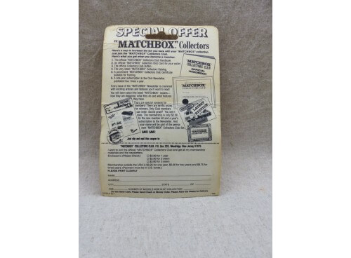 Matchbox Superfast MB 40 Transport de Chevaux Horse van Neuve Blister dos