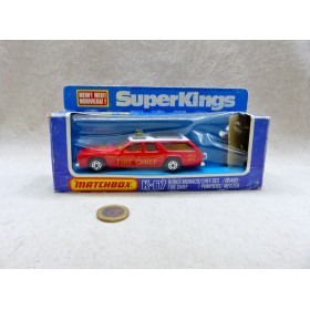 Matchbox King Size K-67 SuperKings Fire Chief Dodge Monaco Voiture du Chef Pompiers