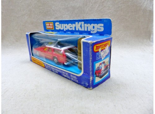 Matchbox King Size K-67 SuperKings Fire Chief Dodge Monaco Voiture du Chef Pompiers Neuf boite arrière
