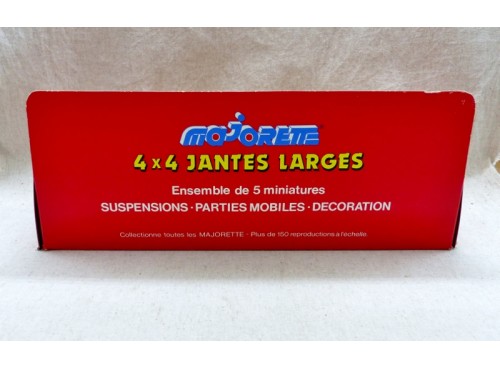 Majorette Coffret de 5 4X4 Jantes Larges NM / Boite dos