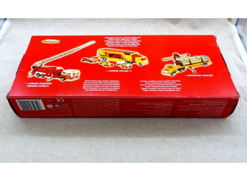 Majorette Serie 3090 Coffret "Transport Set Police" Neuf en Boite dos