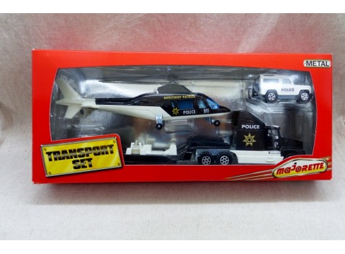 Majorette Serie 3090 Coffret "Transport Set Police" Neuf en Boite