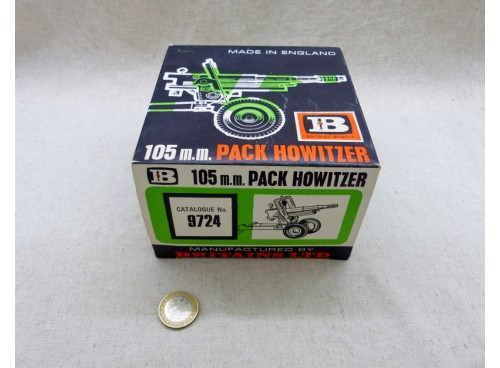 Britains 9724 Canon Militaire 105m.m. Pack Howitzer anti Tank NM Boite seule