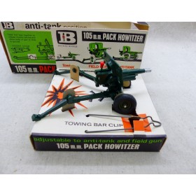 Britains 9724 Canon Militaire 105m.m. Pack Howitzer anti Tank NM Boite